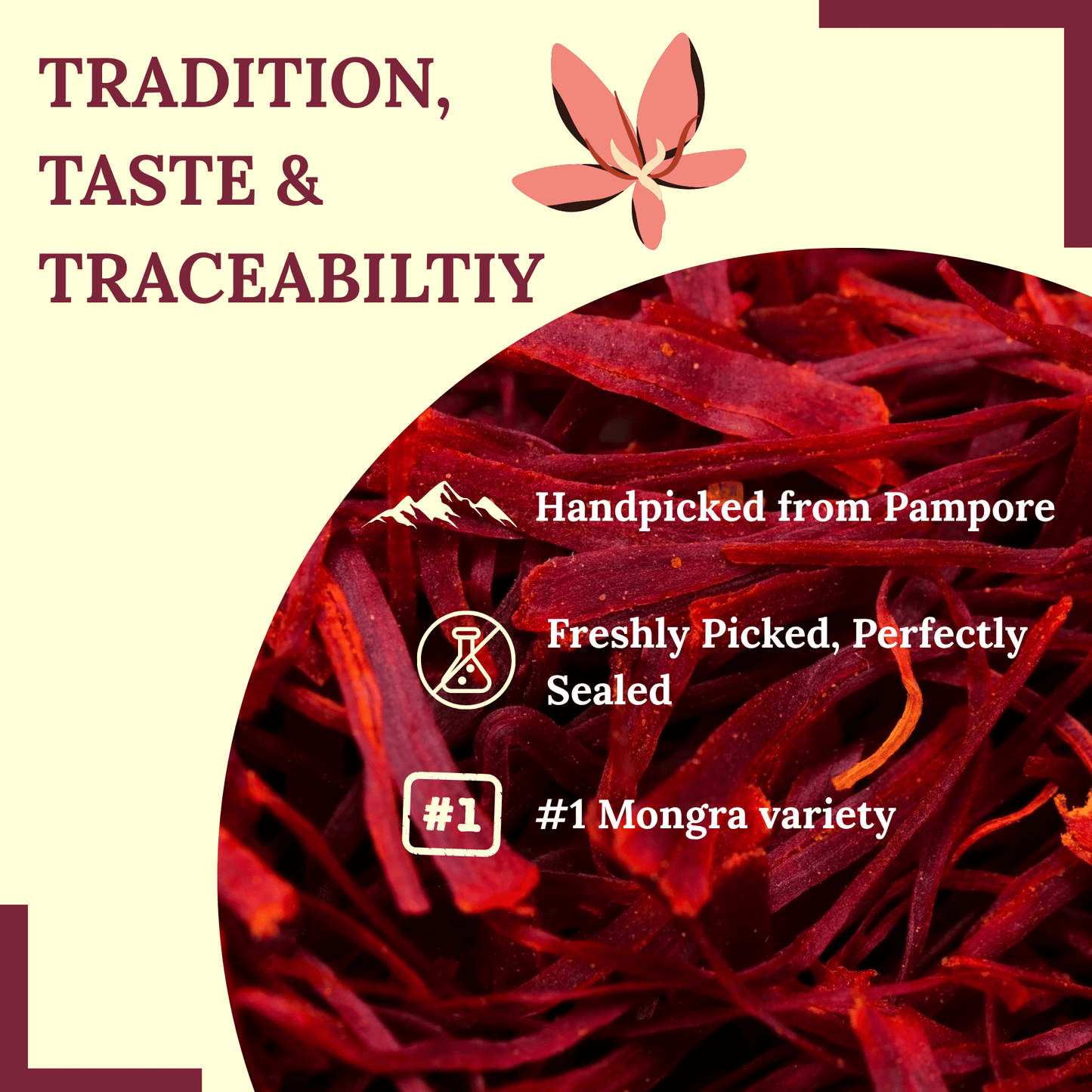 Premium Kashmiri Saffron (Kesar) – 100% Pure & Authentic Saffron